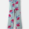 Toddler Girl Floral Pull-On Stretch Flare Leggings - Blue/Red