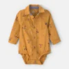 Baby Boy Western Long-Sleeve Bodysuit - Khaki