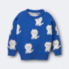 Toddler Girl Pullover Sweater - Royal Blue 5 Toddler Girl Pullover Sweater - Royal Blue
