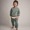 Toddler Girl Otter Sweatshirt™ with Bow Pockets - Olive