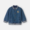 Toddler Boy Varsity Denim Jacket - Medium Wash 13 Toddler Boy Varsity Denim Jacket - Medium Wash