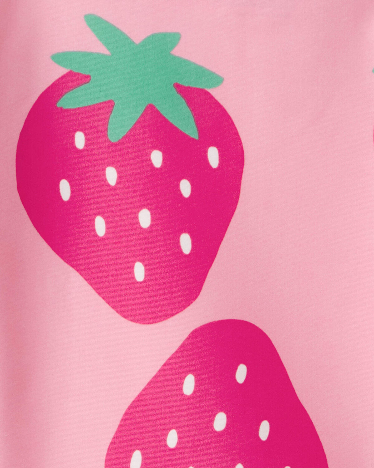 Toddler Girl 3-Piece Strawberry Rashguard Swimsuit Set - Pink 4 Toddler Girl 3-Piece Strawberry Rashguard Swimsuit Set - Pink