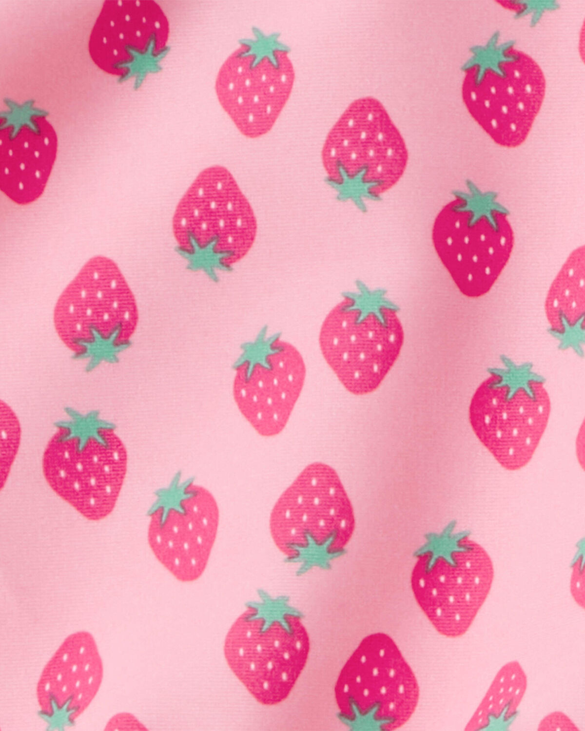 Toddler Girl 3-Piece Strawberry Rashguard Swimsuit Set - Pink 5 Toddler Girl 3-Piece Strawberry Rashguard Swimsuit Set - Pink