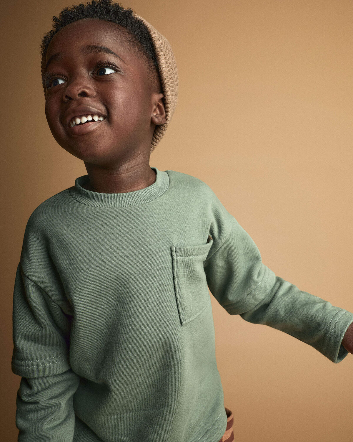 Toddler Long-Sleeve Layered Top - Olive 3 Toddler Long-Sleeve Layered Top - Olive