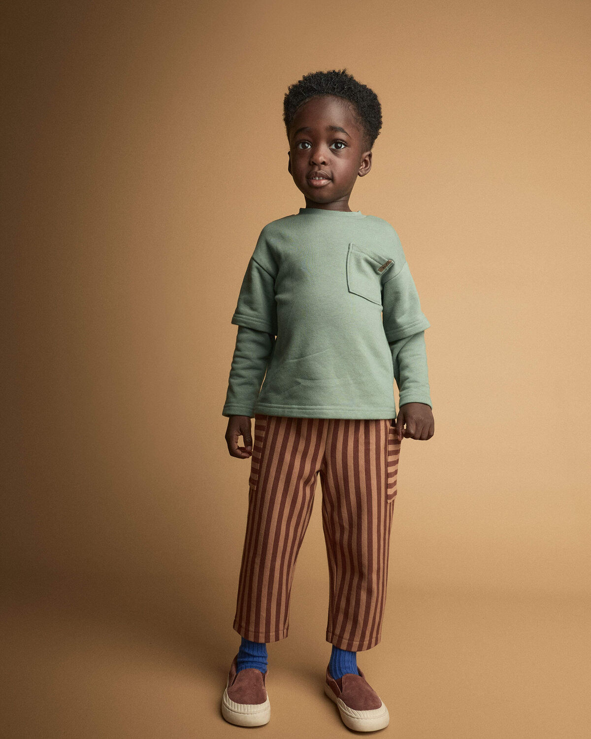 Toddler Long-Sleeve Layered Top - Olive 4 Toddler Long-Sleeve Layered Top - Olive