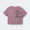 Toddler 'The World Is Mine' Rolled Cuff Tee - Mauve 10 Toddler 'The World Is Mine' Rolled Cuff Tee - Mauve