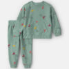 Baby Boy 2-Piece Dinosaur French Terry Sweatshirt & Pant Set - Green 7 Baby Boy 2-Piece Dinosaur French Terry Sweatshirt & Pant Set - Green