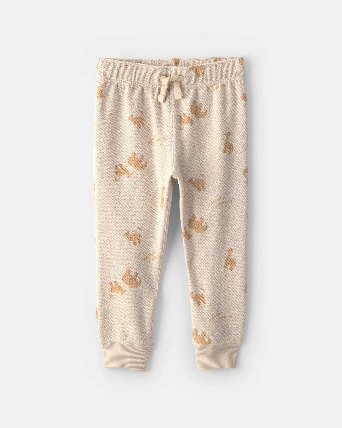 Baby Boy 2-Piece Animal Cracker French Terry Sweatshirt & Pant Set - Cream