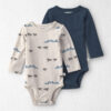Baby Boy 2-Pack Organic Cotton Bodysuits