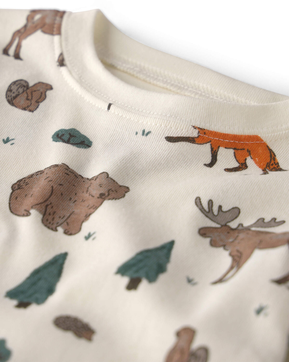 Baby 2-Piece Organic Cotton Pajamas in Woodland Creatures 2 Baby 2-Piece Organic Cotton Pajamas in Woodland Creatures