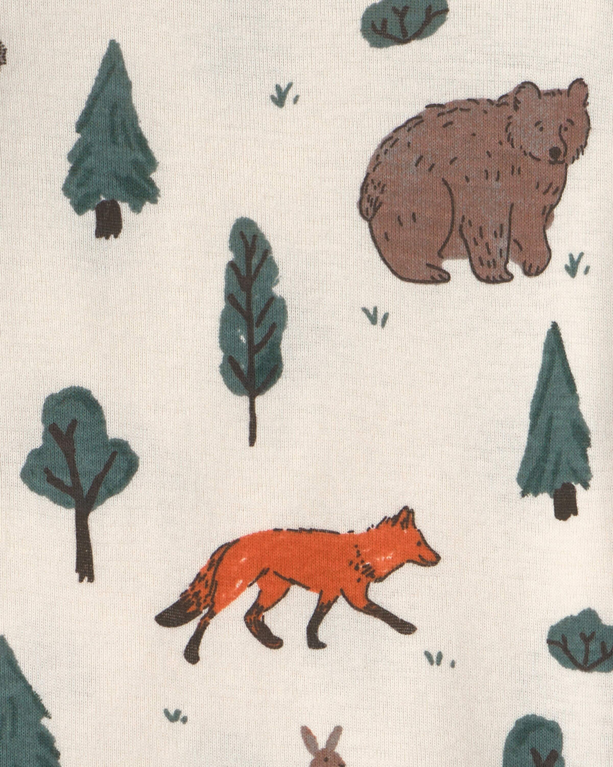 Baby 2-Piece Organic Cotton Pajamas in Woodland Creatures 3 Baby 2-Piece Organic Cotton Pajamas in Woodland Creatures