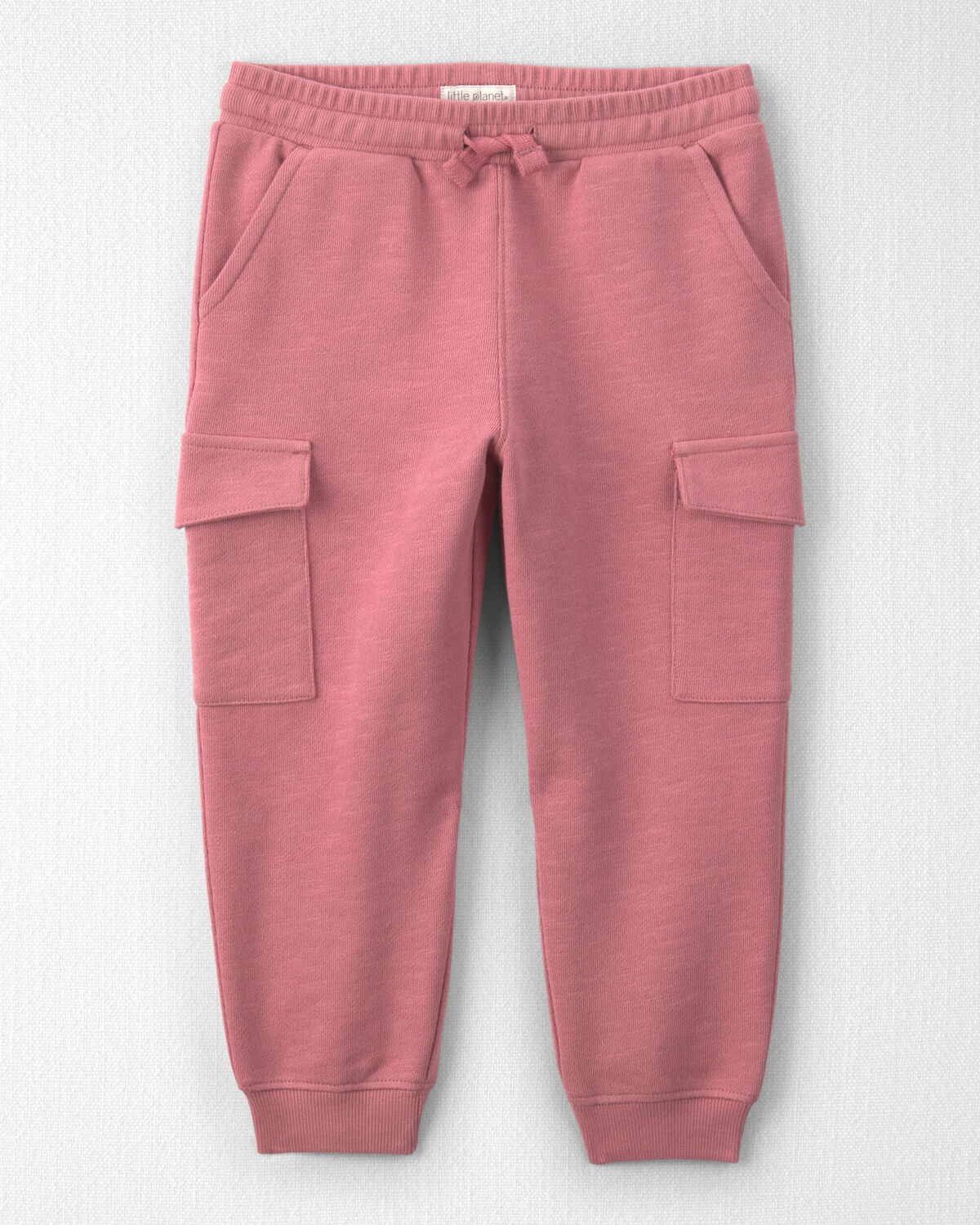 Toddler Girl Organic Cotton French Terry Cargo Pants