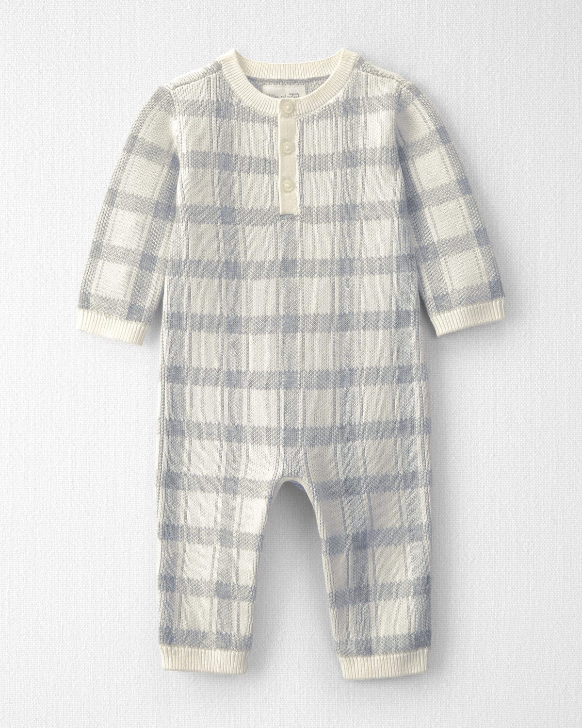Baby Organic Cotton Sweater Knit Jumpsuit