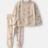 Toddler Boy 2-Piece Animal Cracker French Terry Top & Pant Set - Cream/Brown