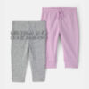 Baby Girl 2-Pack Multipack Bottoms - Pink/Grey