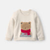 Toddler Bear Fleece Pullover Sweatshirt - Cream