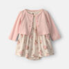 Baby Girl 2-Piece Floral Dress Set - Pink/Ivory