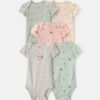 Baby Girl 5-Pack Western Multipack Bodysuits