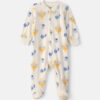 Baby Hanukkah 2-Way Zip DreamPlush Sleep & Play Pajamas - Cream