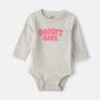 Baby Girl 'Daddys Girl' Long-Sleeve Graphic Bodysuit - Grey 9 Baby Girl 'Daddys Girl' Long-Sleeve Graphic Bodysuit - Grey