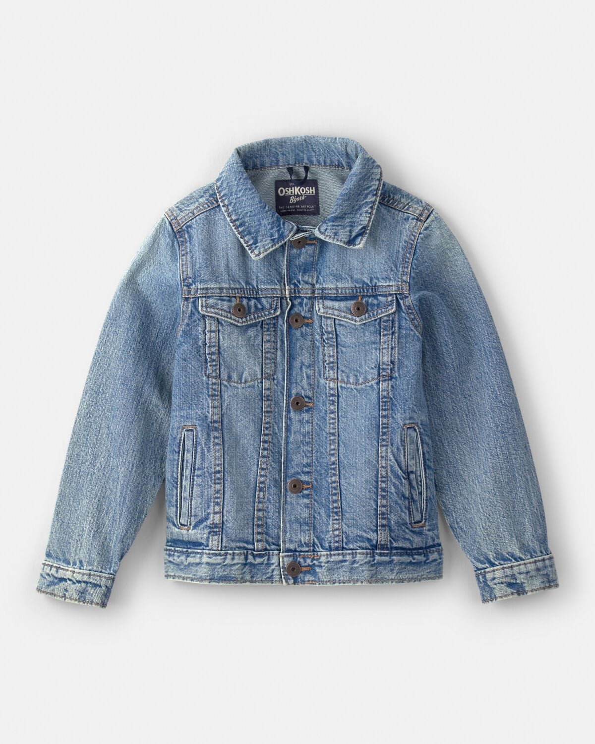Kids Denim Jacket - Medium Wash 1 Kids Denim Jacket - Medium Wash