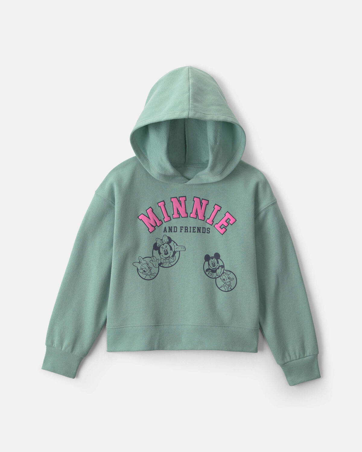 Girls Disney© Minnie Mouse Fleece Hoodie - Green 1 Girls Disney© Minnie Mouse Fleece Hoodie - Green