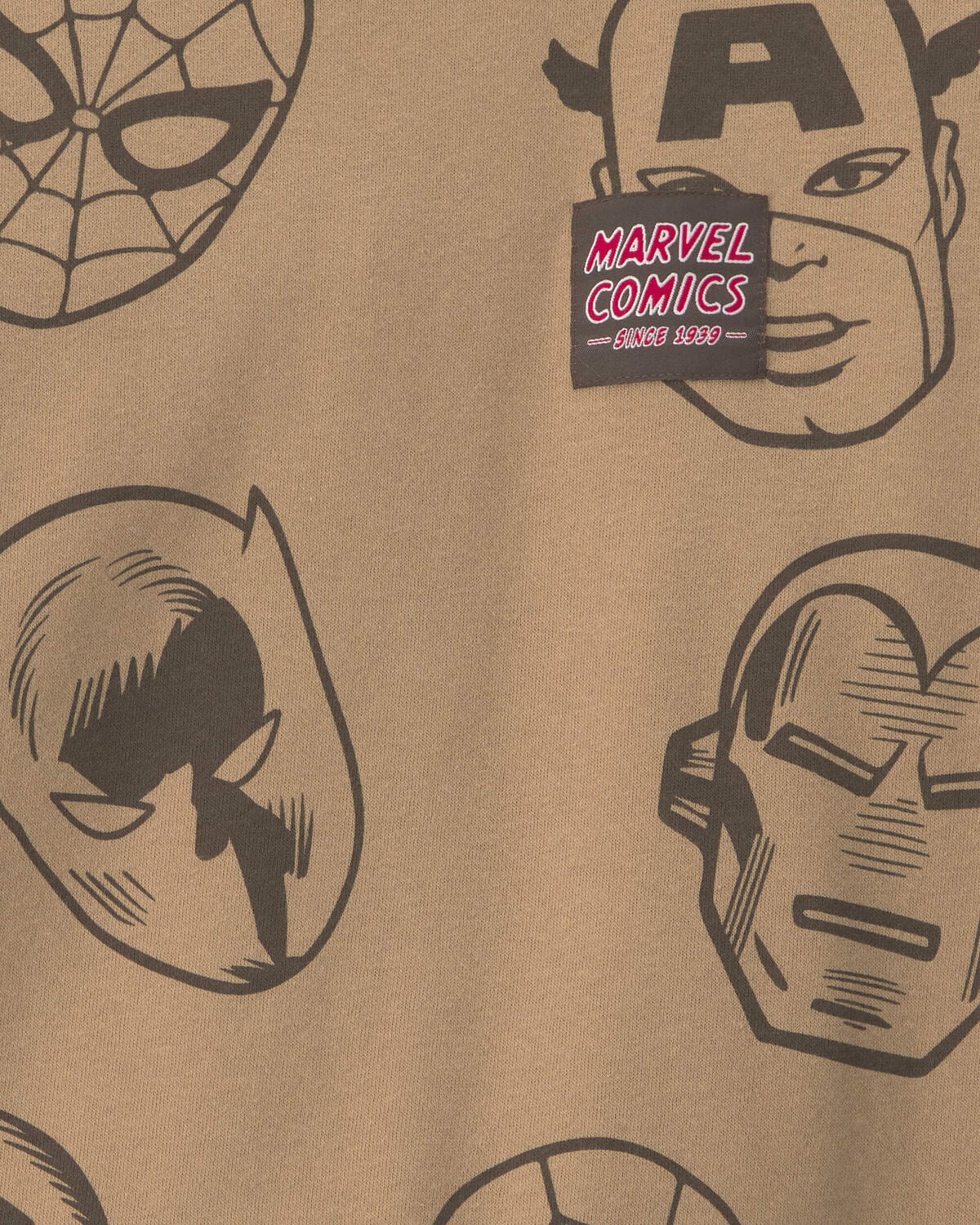 Boys ©Marvel Fleece Pullover Sweatshirt - Brown 2 Boys ©Marvel Fleece Pullover Sweatshirt - Brown