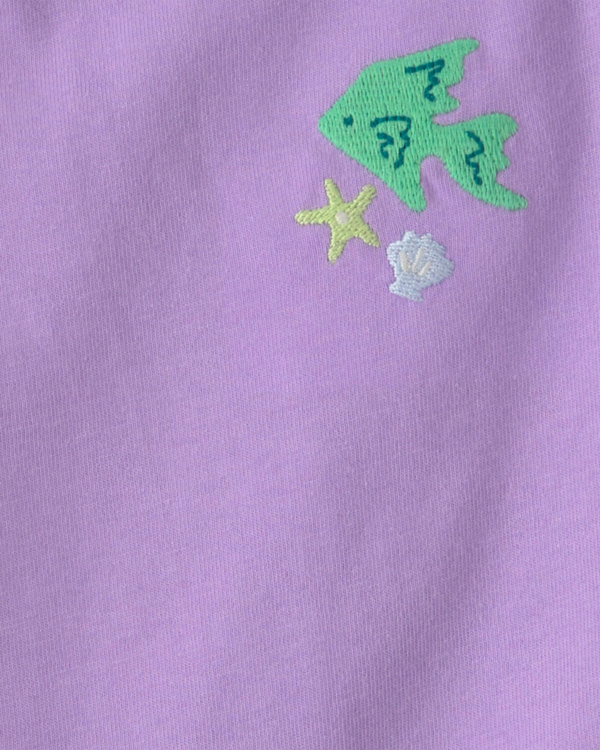 Baby Girl 3-Piece Fish Top & Short Set - Purple/Ivory 3 Baby Girl 3-Piece Fish Top & Short Set - Purple/Ivory