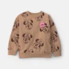 Girls Disney© Minnie Mouse Fleece Pullover Sweatshirt - Brown 4 Girls Disney© Minnie Mouse Fleece Pullover Sweatshirt - Brown