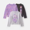 Girls 3-Pack Squishmallow Long-Sleeve Multipack Tops