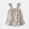 Baby Girl Floral Dress - Black/Ivory 6 Baby Girl Floral Dress - Black/Ivory
