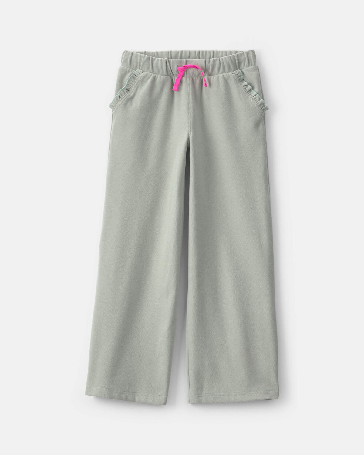 Girls Ribbed Pull-On Pants - Green 1 Girls Ribbed Pull-On Pants - Green
