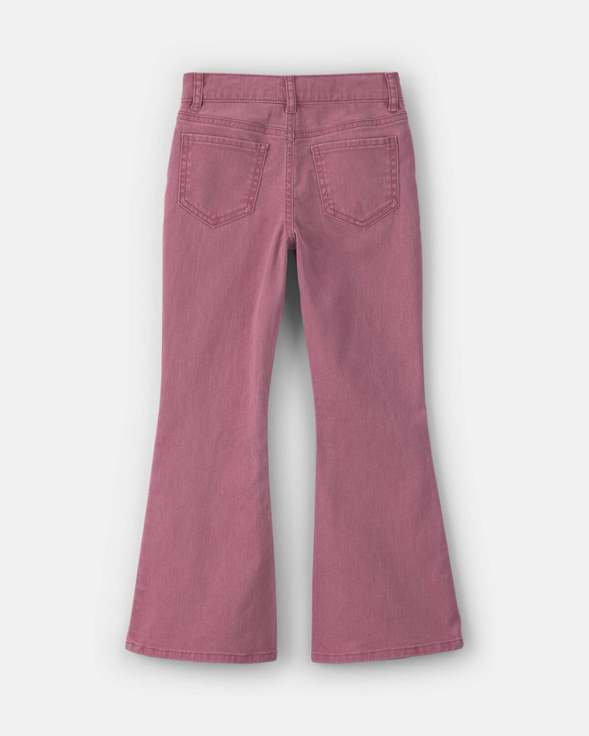 Girls Twill Flare Pants - Purple 2 Girls Twill Flare Pants - Purple