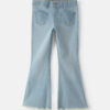 Girls Denim Flare Jeans - Light Wash
