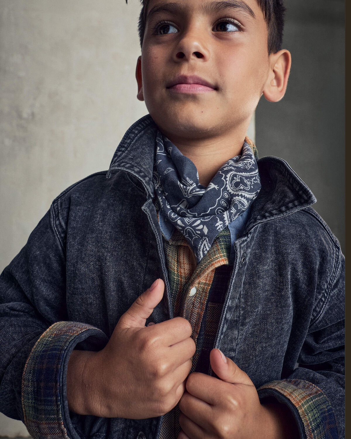 Boys Denim Utility Jacket - Black 3 Boys Denim Utility Jacket - Black