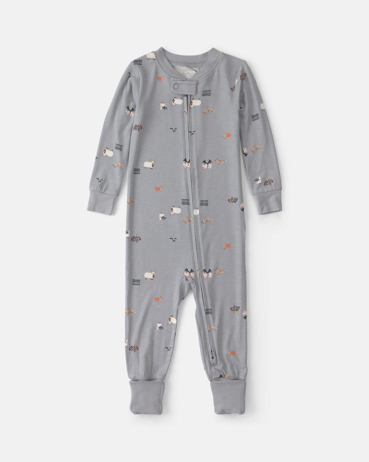 Baby 1-Piece Halloween PurelySoft™ Snug Fit Pajama - Grey 1 Baby 1-Piece Halloween PurelySoft™ Snug Fit Pajama - Grey