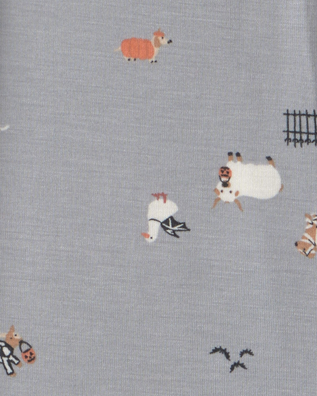 Baby 1-Piece Halloween PurelySoft™ Snug Fit Pajama - Grey 3 Baby 1-Piece Halloween PurelySoft™ Snug Fit Pajama - Grey