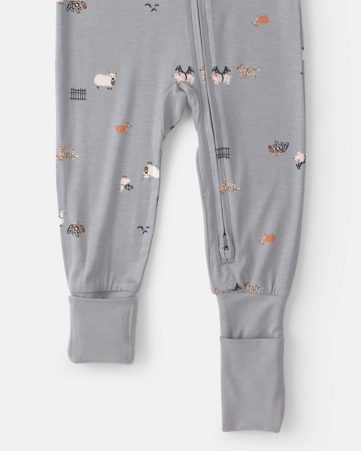 Baby 1-Piece Halloween PurelySoft™ Snug Fit Pajama - Grey 6 Baby 1-Piece Halloween PurelySoft™ Snug Fit Pajama - Grey