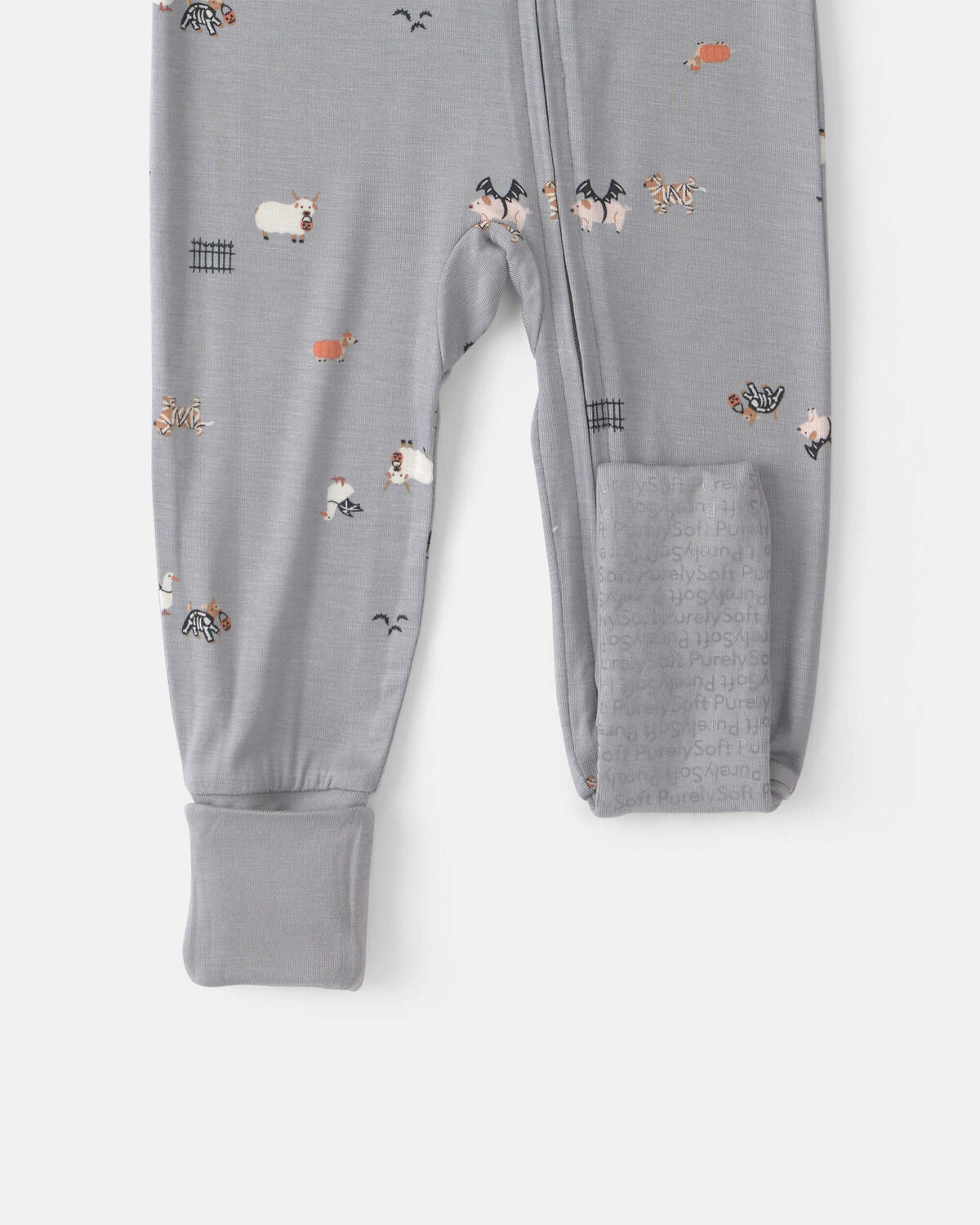 Baby 1-Piece Halloween PurelySoft™ Snug Fit Pajama - Grey 7 Baby 1-Piece Halloween PurelySoft™ Snug Fit Pajama - Grey