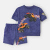 Toddler Boy 2-Piece Monster Truck French Terry Top & Short Set - Blue