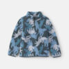 Boys Polar Bear Teddy Fleece Quarter-Zip Pullover Sweatshirt - Blue/Grey