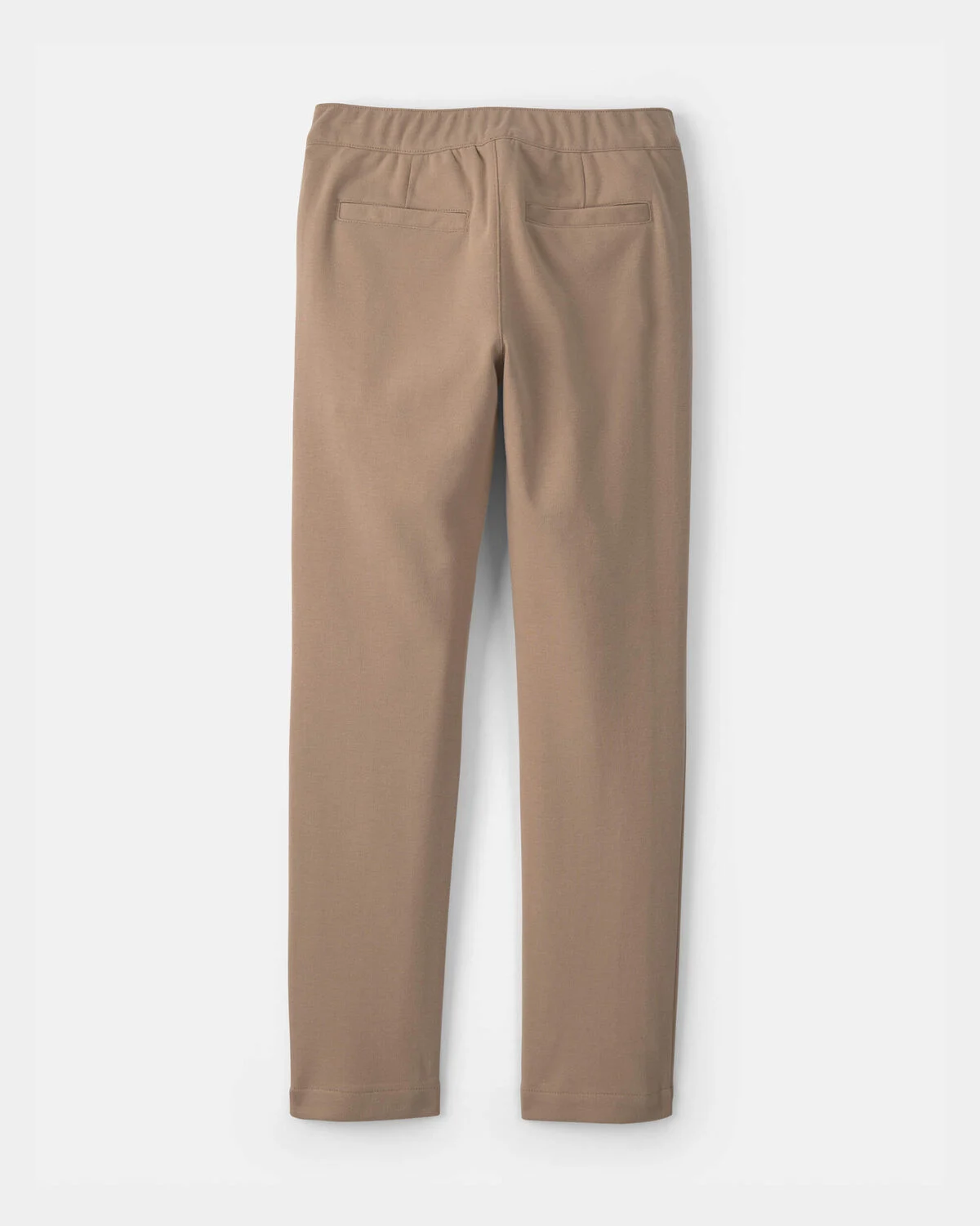 Girls Uniform Ponte Skinny Pants - Khaki 2 Girls Uniform Ponte Skinny Pants - Khaki