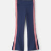 Girls Pull-On Stretch Active Flare Leggings - Navy Blue/Pink 6 Girls Pull-On Stretch Active Flare Leggings - Navy Blue/Pink