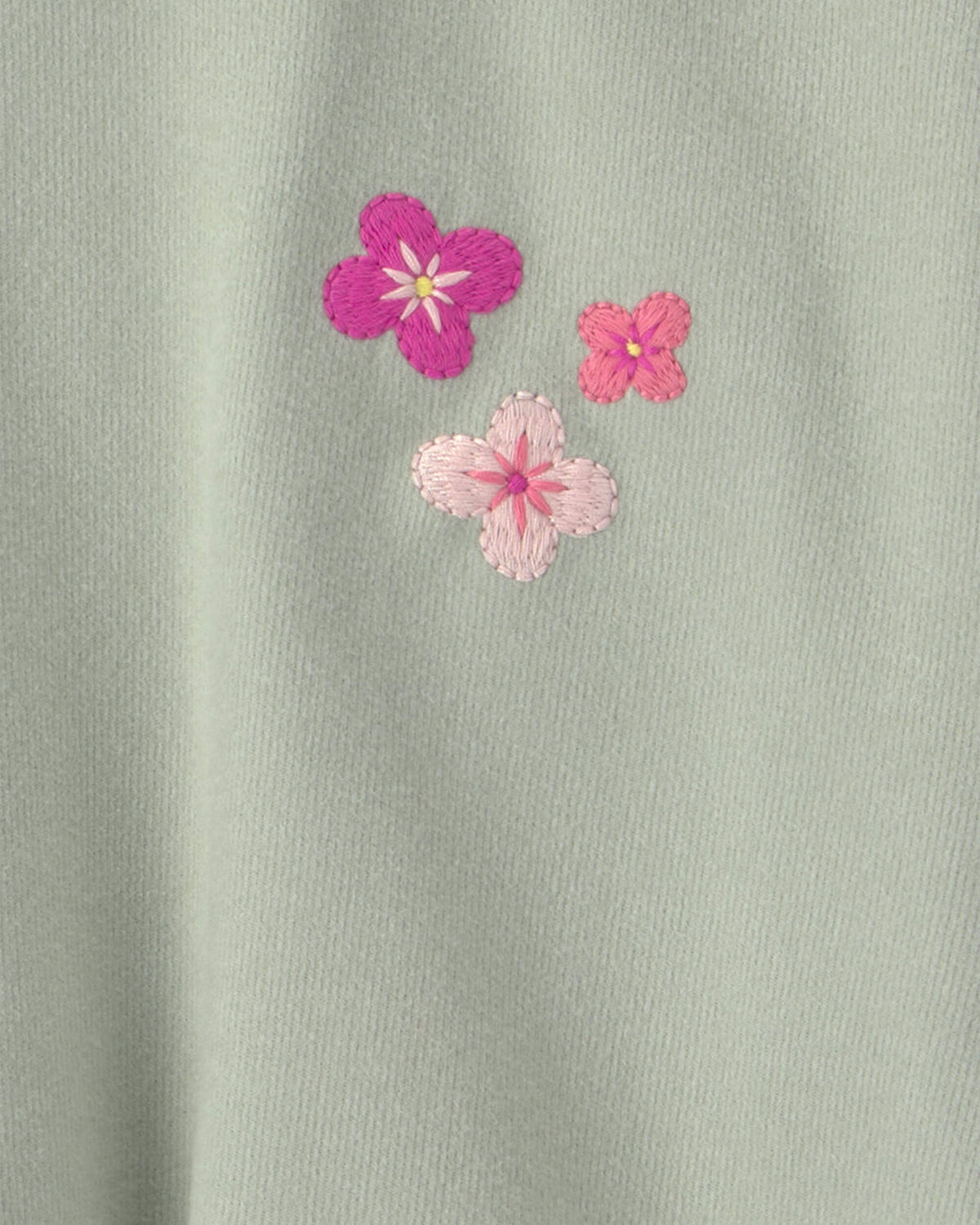 Girls Flower Long-Sleeve Top - Green 2 Girls Flower Long-Sleeve Top - Green
