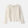 Toddler Girl Long-Sleeve Rib Top - Cream 7 Toddler Girl Long-Sleeve Rib Top - Cream