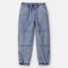 Boys Denim Relaxed Joggers - Light Wash