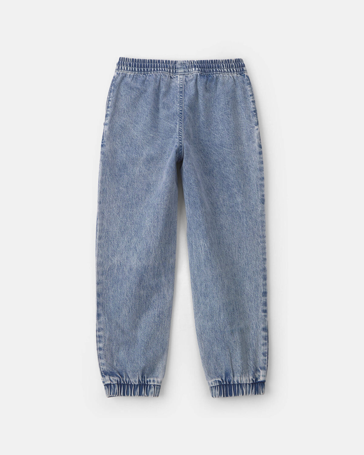 Boys Denim Relaxed Joggers - Light Wash