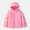 Girls Hooded Heavyweight Quilted Winter Jacket - Pink