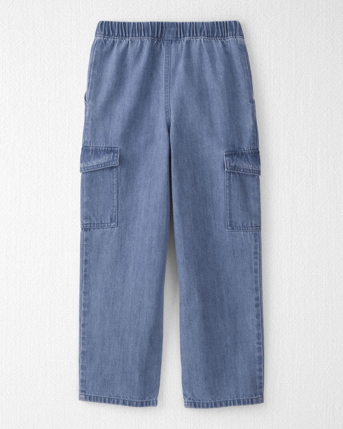 Kids Organic Cotton Denim Cargo Pants