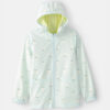 Girls Floral Raincoat - Blue